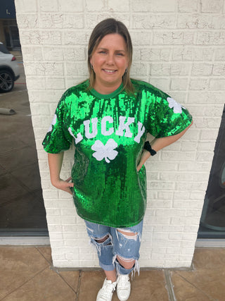 Lucky Sequin Top
