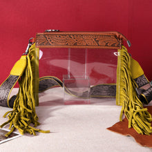 Load image into Gallery viewer, Montana West Western Fringe Clear Stadium Crossbody Bag Tooled

