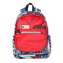 Load image into Gallery viewer, Montana West Starts Stripes Paisley Print Backpack
