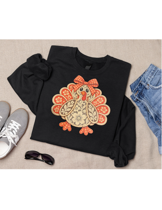 Turkey Lace Graphic Crewneck