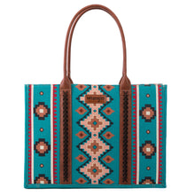 Load image into Gallery viewer, Wrangler Large Tote Dark Turquoise
