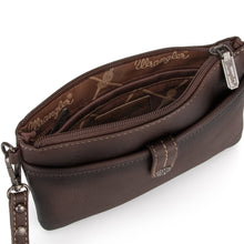 Load image into Gallery viewer, Wrangler Clutch/ Wristlet Crossbody Bag Collection -Coffee
