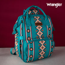 Load image into Gallery viewer, Wrangler Aztec Printed Callie Backpack - Green
