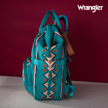 Load image into Gallery viewer, Wrangler Aztec Printed Callie Backpack - Green
