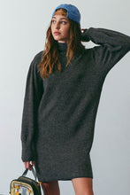 Load image into Gallery viewer, Ellie Sweater Dress Charcoal

