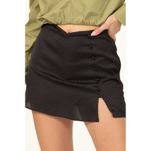 Load image into Gallery viewer, Mindy Checkered Print Skort Black
