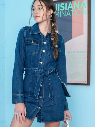Paisley Denim Dress
