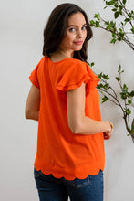 Load image into Gallery viewer, Lyla Flutter Sleeve Top
