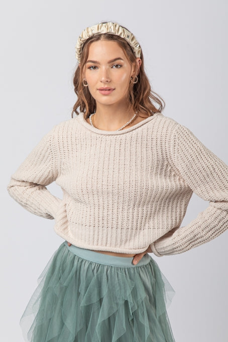 Scarlett Soft Knit Sweater Cream