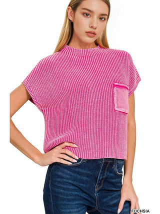 Paisley Acid Wash Sweater