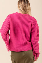 Load image into Gallery viewer, Sadie Fringe Sweater Pink
