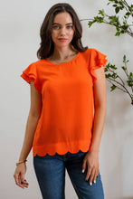 Load image into Gallery viewer, Lyla Flutter Sleeve Top
