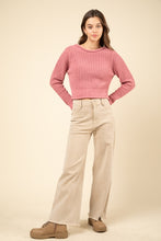 Load image into Gallery viewer, Scarlett Soft Knit Sweater Pink
