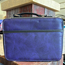 Load image into Gallery viewer, His Strength Leather Bible Case Purple
