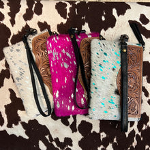 Load image into Gallery viewer, August Tooled Wristlet
