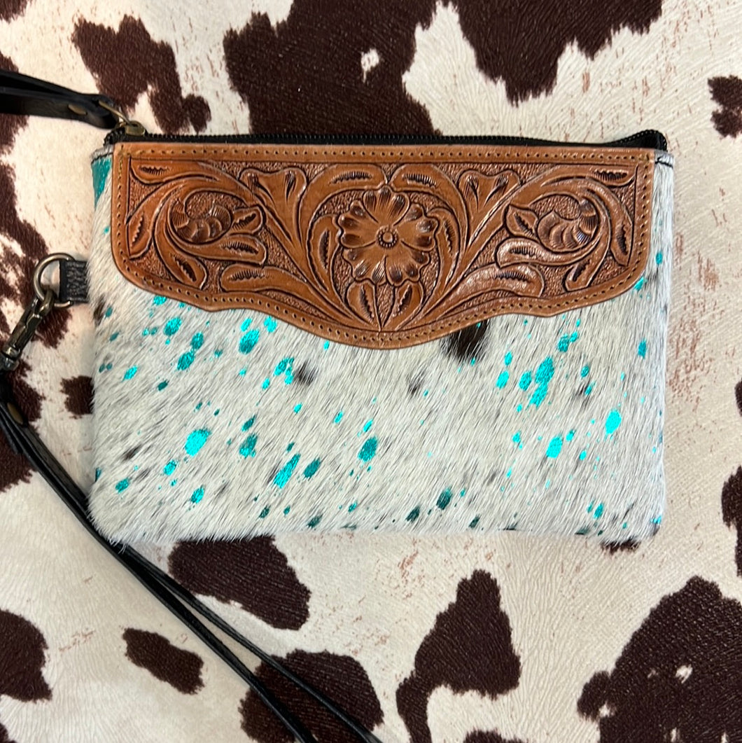 August Tooled Wristlet