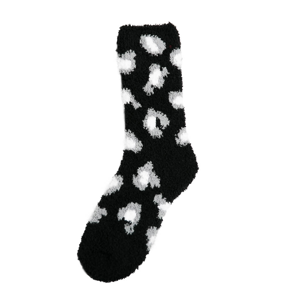 Wild Winter Leopard Socks