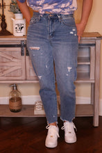 Load image into Gallery viewer, Michelle High Rise Slim Straight Jeans by Luveigh Apparel
