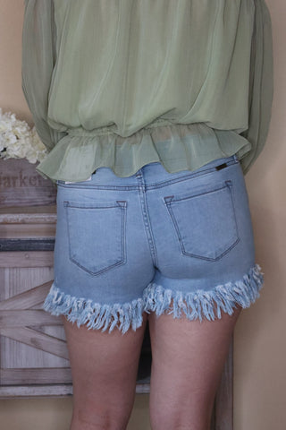 Morrison Mid Rise Shorts by LuvLeigh Apparel