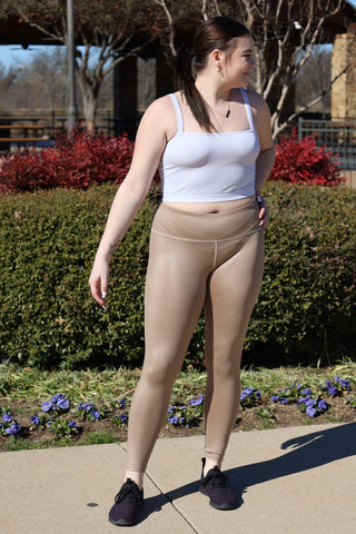 Luv Taupe leggings by LuvLeigh Apparel