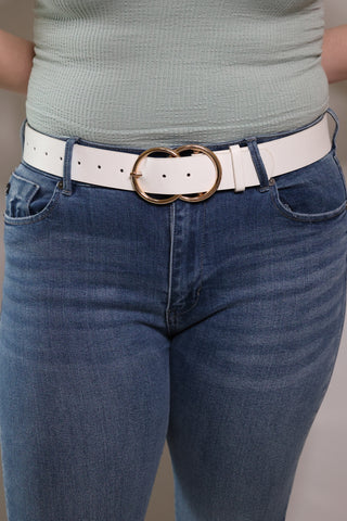 Circle Of Truth White Belt by LuvLeigh Apparel