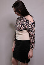 Load image into Gallery viewer, A Wild Night Open Shoulder Cheetah Print Dress by LuvLeigh Apparel
