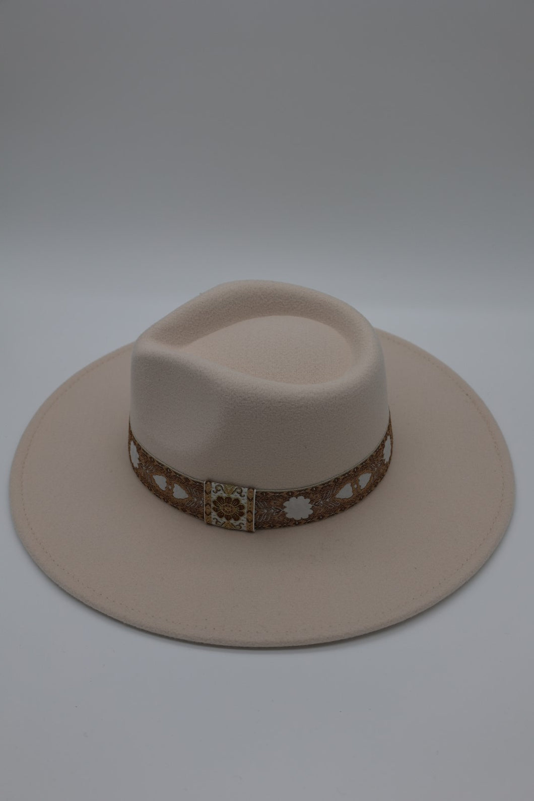 Heads Winds Ivory Fedora Hat by LuvLeigh Apparel