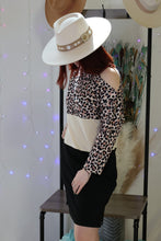Load image into Gallery viewer, A Wild Night Open Shoulder Cheetah Print Dress by LuvLeigh Apparel
