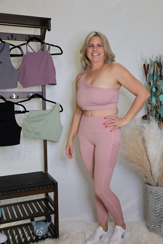 Rose Chasing Dreams High Waisted Leggings by LuvLeigh Apparel