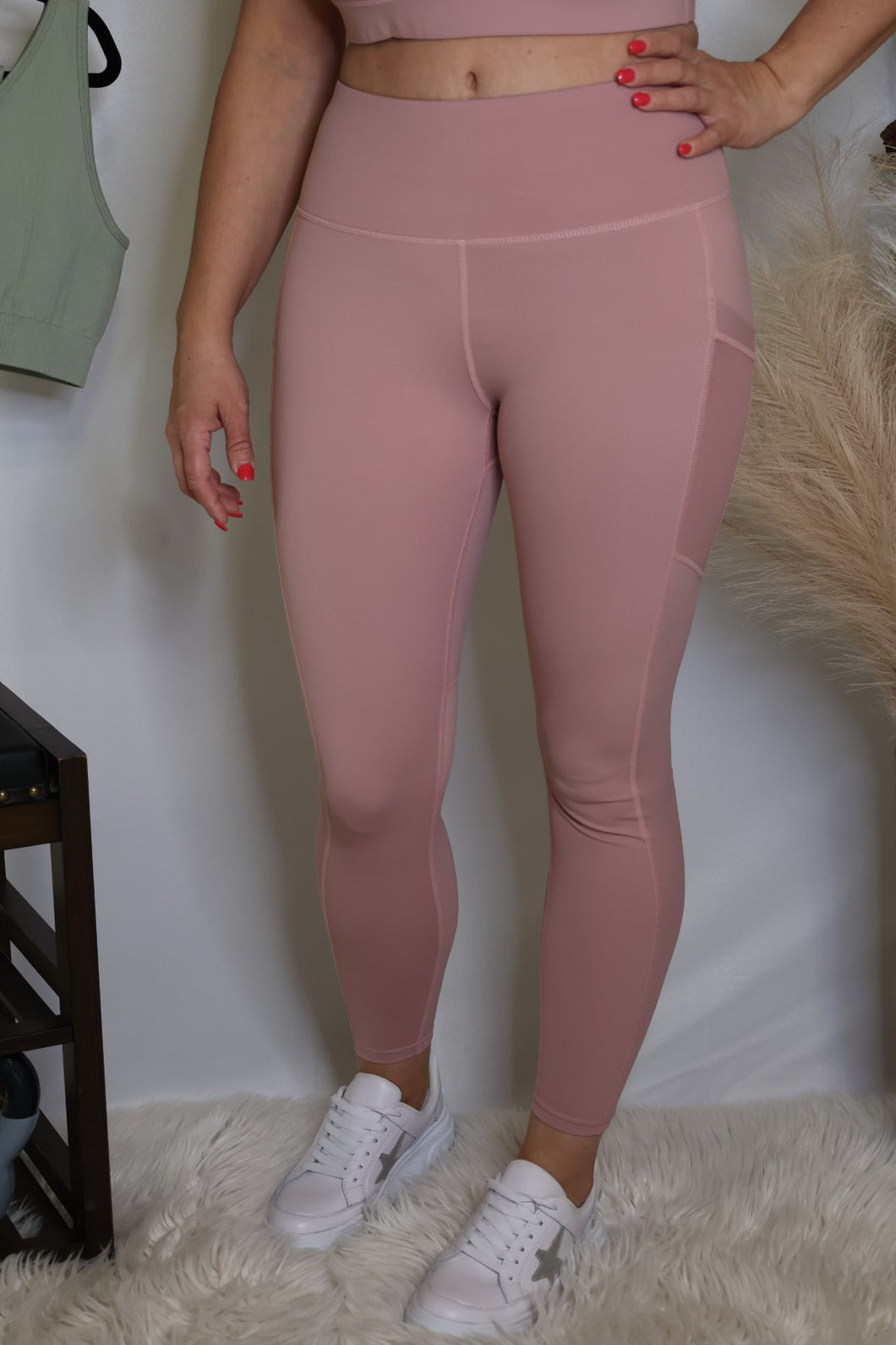Rose Chasing Dreams High Waisted Leggings by LuvLeigh Apparel