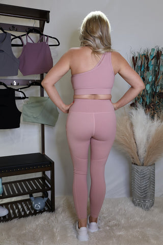 Rose Chasing Dreams High Waisted Leggings by LuvLeigh Apparel