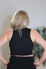 Load image into Gallery viewer, Seizing The Moment Black Sports Bra by LuvLeigh Apparel
