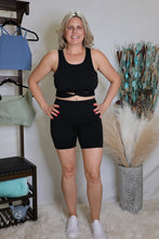 Load image into Gallery viewer, Seizing The Moment Black Biker Shorts by LuvLeigh Apparel
