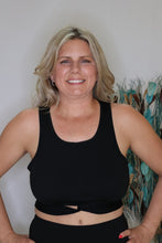 Load image into Gallery viewer, Seizing The Moment Black Sports Bra by LuvLeigh Apparel

