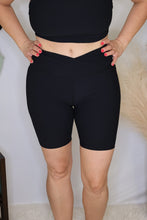 Load image into Gallery viewer, Black Chasing The Day Biker Shorts by LuvLeigh Apparel
