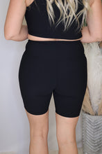 Load image into Gallery viewer, Black Chasing The Day Biker Shorts by LuvLeigh Apparel
