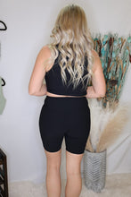 Load image into Gallery viewer, Black Chasing The Day Biker Shorts by LuvLeigh Apparel
