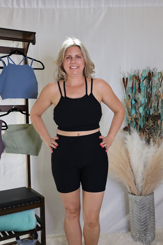 Black Hitting The Streets Biker Shorts by LuvLeigh Apparel