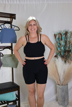 Load image into Gallery viewer, Black Hitting The Streets Sports Bra by LuvLeigh Apparel

