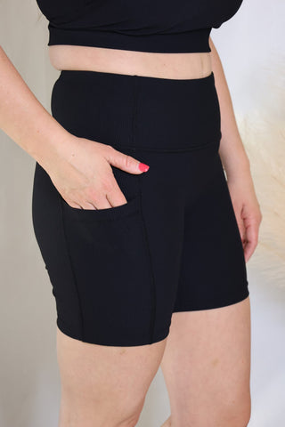 Black Hitting The Streets Biker Shorts by LuvLeigh Apparel