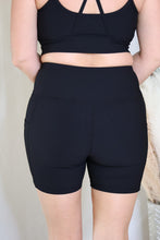 Load image into Gallery viewer, Black Hitting The Streets Biker Shorts by LuvLeigh Apparel
