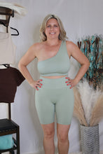 Load image into Gallery viewer, Sage Walking The Line Sports Bra By LuvLeigh Apparel
