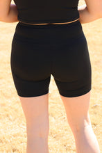 Load image into Gallery viewer, Seizing The Moment Black Biker Shorts by LuvLeigh Apparel
