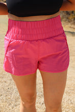 Load image into Gallery viewer, Pink Running Around High Waisted Athletic Shorts by LuvLeigh Apparel
