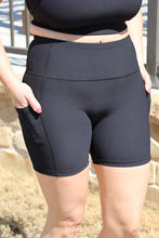 Load image into Gallery viewer, Black Hitting The Streets Biker Shorts by LuvLeigh Apparel
