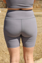 Load image into Gallery viewer, Grey Feeling The Breeze Biker Shorts by LuvLeigh Apparel
