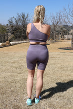 Load image into Gallery viewer, Lavender Walking The Line Sports Bra By LuvLeigh Apparel
