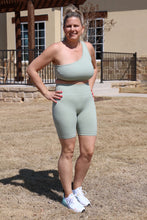Load image into Gallery viewer, Sage Walking The Line Sports Bra By LuvLeigh Apparel

