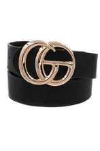 Load image into Gallery viewer, G Buckle Faux Leather Belt
