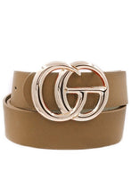 Load image into Gallery viewer, G Buckle Faux Leather Belt
